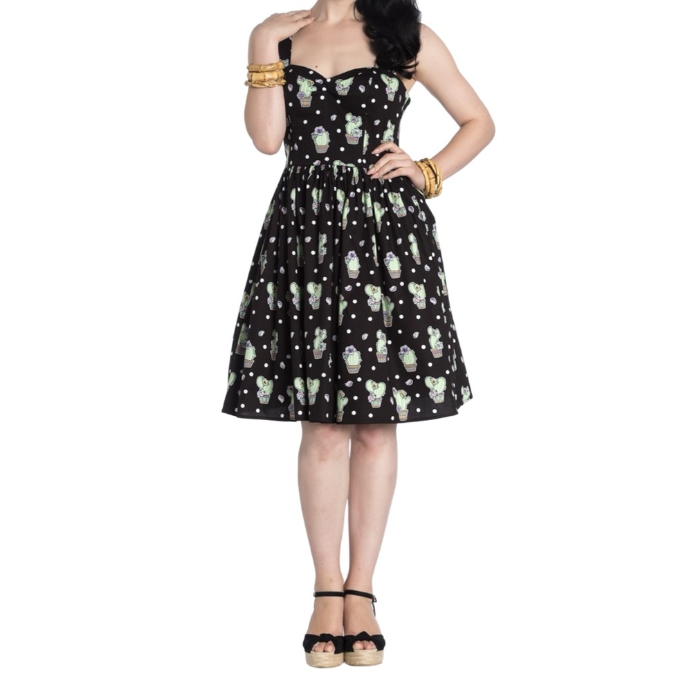 Hell Bunny Mid Cactus Dress